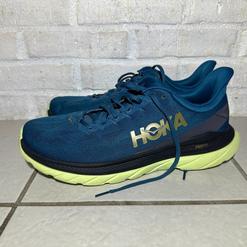 HOKA Men's Mach 4 Blue Coral/Black 13.0 M/D